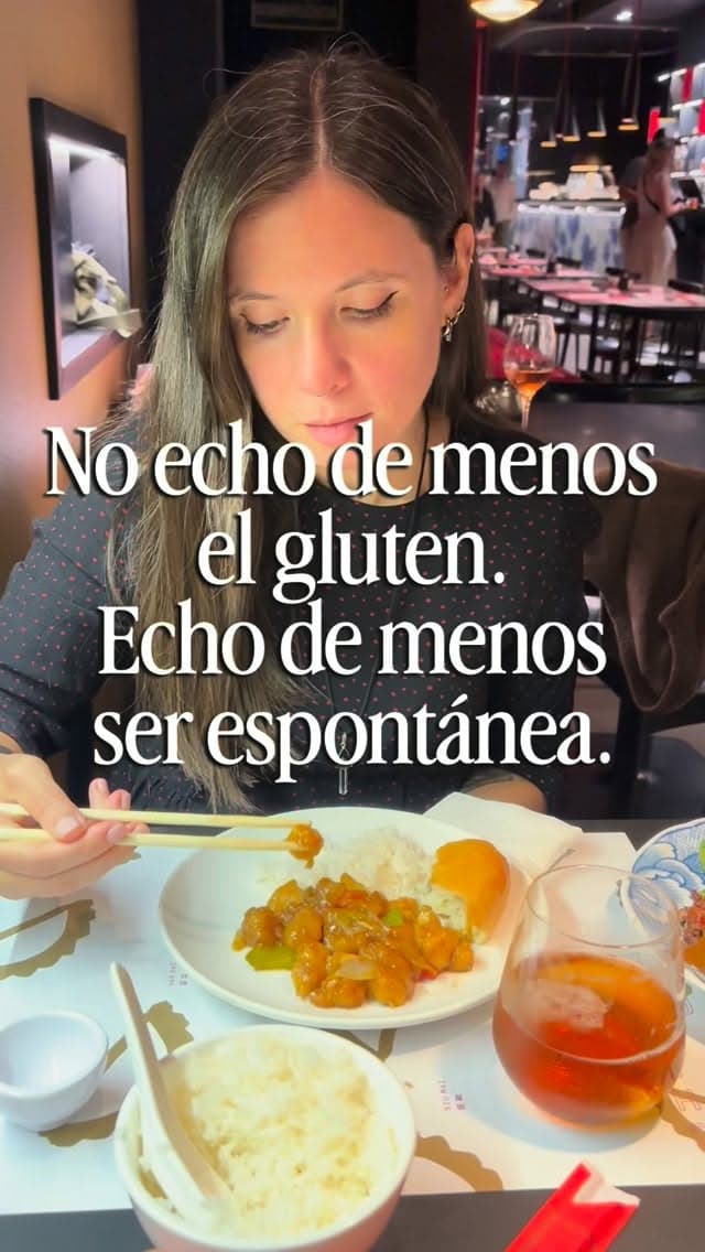 Pues eso. No echo de menos comer gluten, echo de menos no tener que pensar en si puedo comerlo 😂